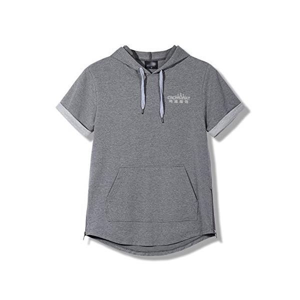 Sweat à capuche gris pour hommes