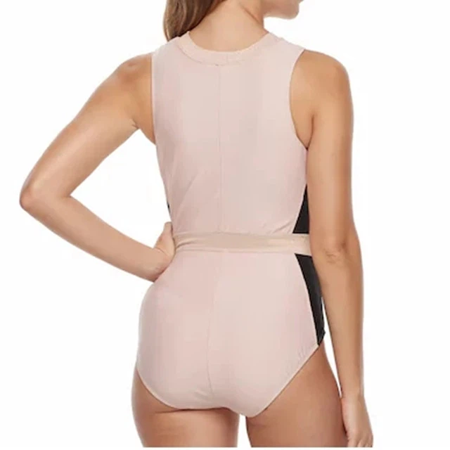 Zip Front Tummy Slimmer One-Piece Swimwear Women